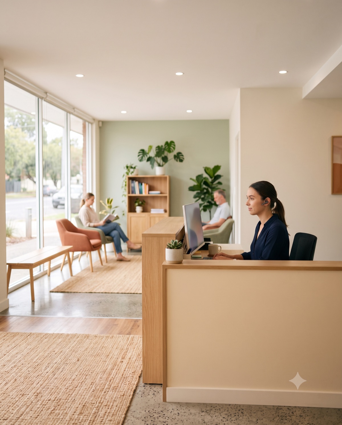 Dental clinic front desk